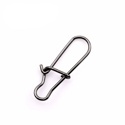 Snap de pesca feito de aço inoxidável, tamanho 9mm, 11mm e 13mm - pacote com 100 pçs