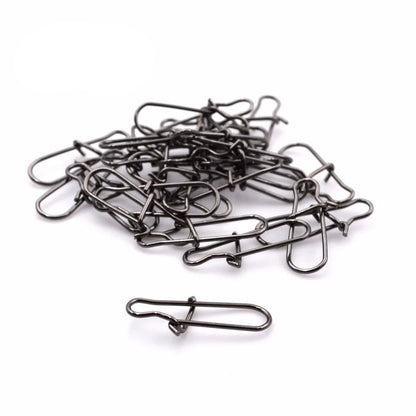 Snap de pesca feito de aço inoxidável, tamanho 9mm, 11mm e 13mm - pacote com 100 pçs