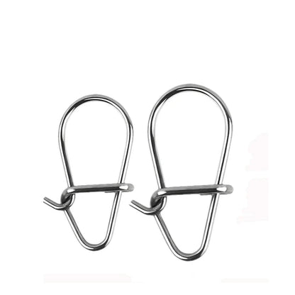 Snap de pesca feito de aço inoxidável, tamanho 9mm, 11mm e 13mm - pacote com 100 pçs