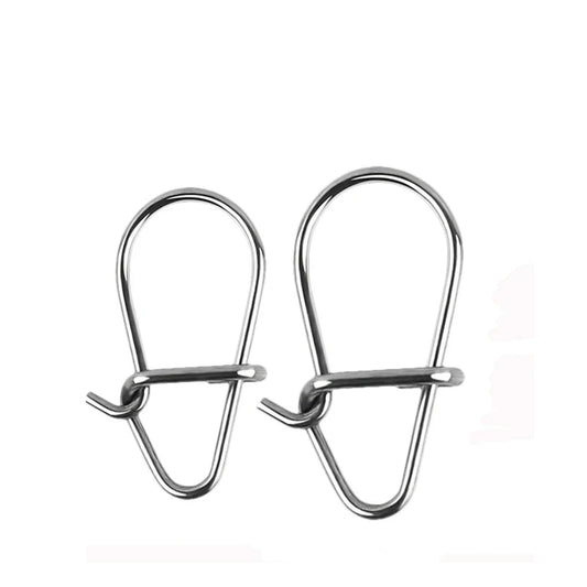 Snap de pesca feito de aço inoxidável, tamanho 9mm, 11mm e 13mm - pacote com 100 pçs
