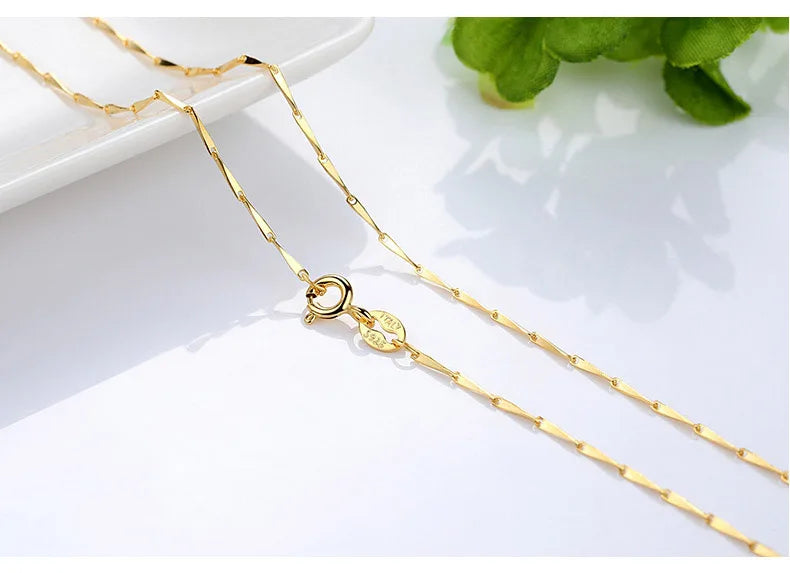 Colar Feminino Hoyon Puro 14k Banhado a Ouro – Joia Elegante e Sofisticada para o Pescoço