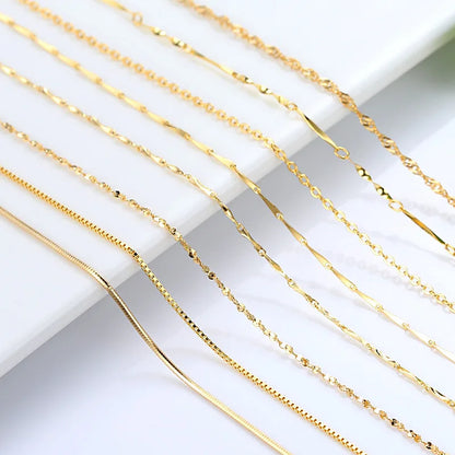 Colar Feminino Hoyon Puro 14k Banhado a Ouro – Joia Elegante e Sofisticada para o Pescoço