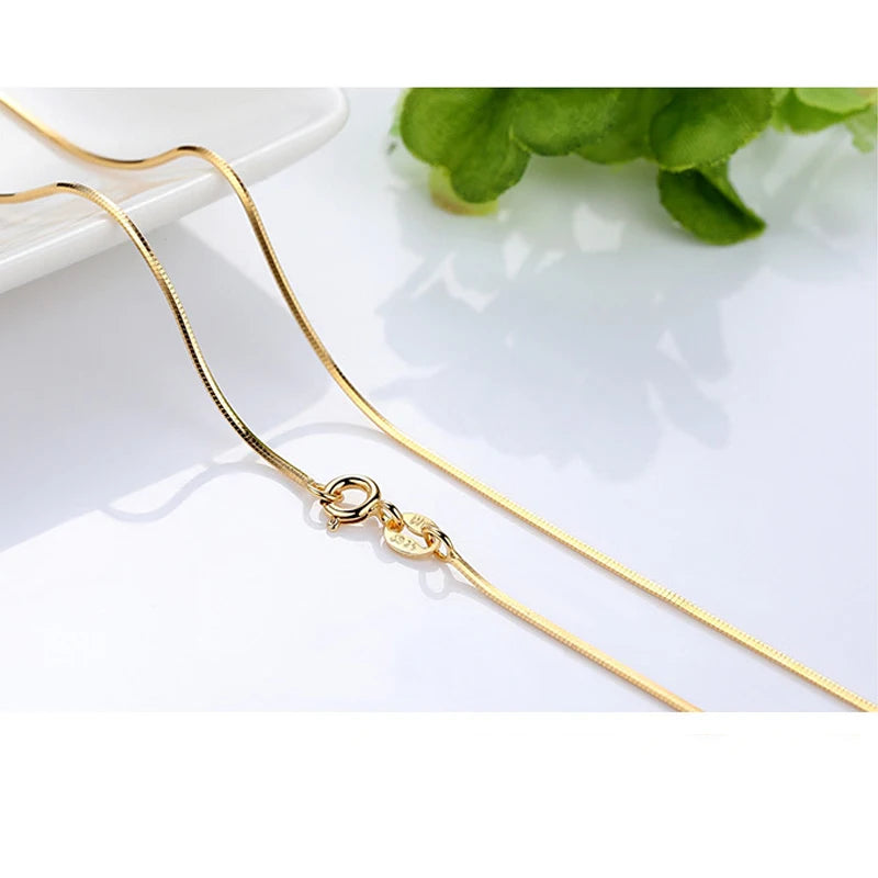 Colar Feminino Hoyon Puro 14k Banhado a Ouro – Joia Elegante e Sofisticada para o Pescoço