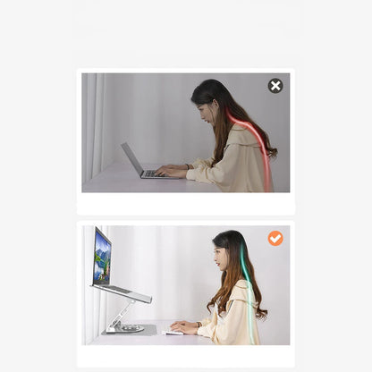 Base Giratória 360° para Notebook - Ajuste de Altura e Design Dobrável em Alumínio
Suporte versátil e elegante, ideal para notebooks de 10 a 17.3 polegadas, incluindo MacBooks. Com rotação de 360°, permite ajustar facilmente a posição do seu laptop para maior conforto e produtividade. Fabricado em alumínio, é durável e leve, além de ser dobrável para facilitar o transporte e armazenamento. Perfeito para quem busca praticidade e ergonomia no dia a dia.