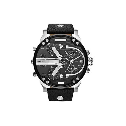 Relógio Esportivo Masculino com Mostrador Grande - Luxuoso e Funcional em Aço Inoxidável