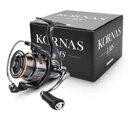 Molinete de pesca livre de ferrugem, rolamento suave 5.2:1, potência máxima 12kg.