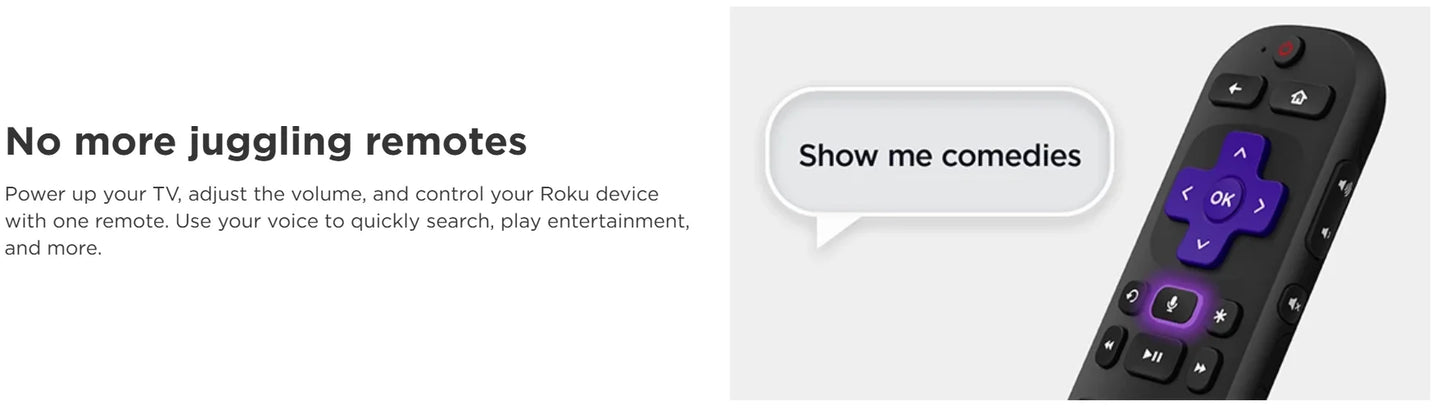 Acessório de TV Ao Vivo, Roku Streaming Stick 4K Original - HDR Dolby Vision, Controle Remoto por Voz
