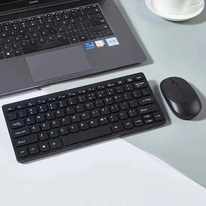 Conjunto de Teclado e Mouse Sem Fio 2.4G, Teclado Mini Portátil e Mouse para Notebook, Laptop, Mac, Desktop, PC, TV Smart e PS4.