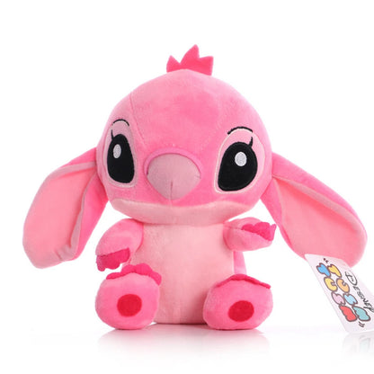 Bonecas de Pelúcia Disney Cartoon Azul e Rosa Stitch - Brinquedos Stitch 20CM - Brinquedos de Pelúcia Stitch - Presentes para Crianças.