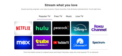 Acessório de TV Ao Vivo, Roku Streaming Stick 4K Original - HDR Dolby Vision, Controle Remoto por Voz