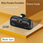 Carregador externo 20W, Mini Portátil 10000mAh - Carga Rápida para iPhone e Smartphones