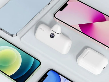 IWALK Power Bank Portátil 4800mAh - Carregador Ultra Mini com Carga Rápida para iPhone e Dispositivos Móveis - Banco de Bateria Externo