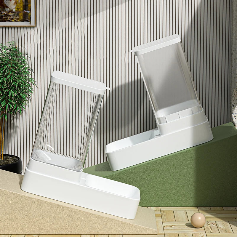 Alimentador para Cães e Gatos, Tigela Automática de Alimentação e Água, Recipiente Transparente de Armazenamento de Ração para Pets, Dispensador de Ração, Acessórios para Filhotes e Gatinhos.