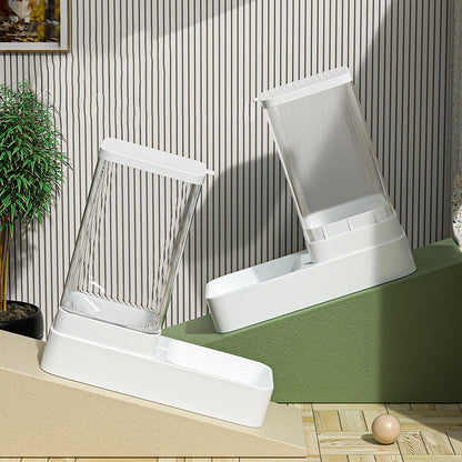 Alimentador para Cães e Gatos, Tigela Automática de Alimentação e Água, Recipiente Transparente de Armazenamento de Ração para Pets, Dispensador de Ração, Acessórios para Filhotes e Gatinhos.