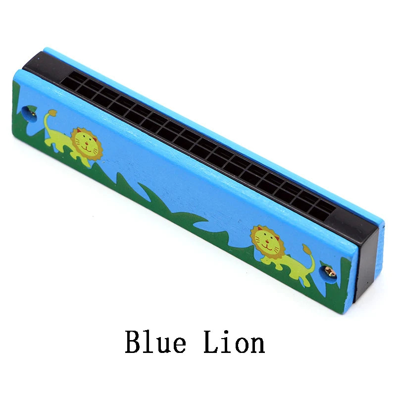 Gaita de boca - Instrumento Musical Infantil de Madeira Harmônica - Brinquedo Educativo para Crianças - Acessório de Ensino Musical - Iniciante de Jardim de Infância.