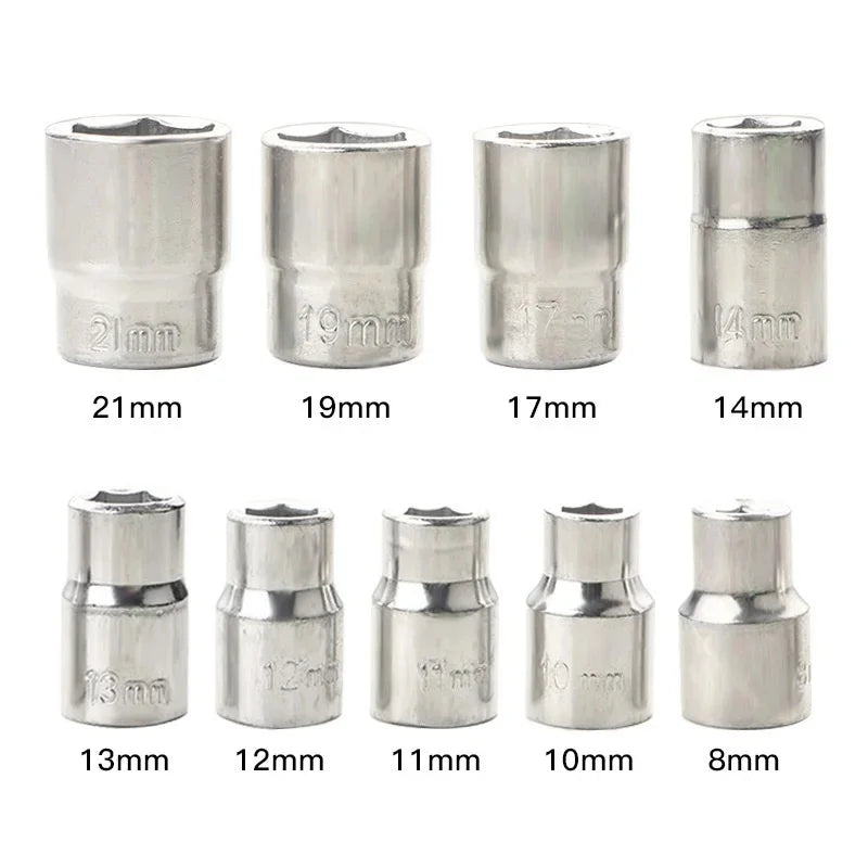 Conjunto Chave De Roda Soquetes Sextavados Titanium 27 Pçs