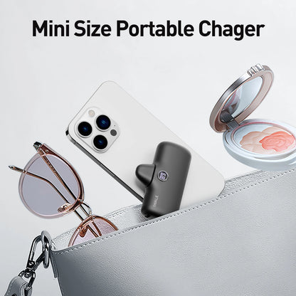 IWALK Power Bank Portátil 4800mAh - Carregador Ultra Mini com Carga Rápida para iPhone e Dispositivos Móveis - Banco de Bateria Externo