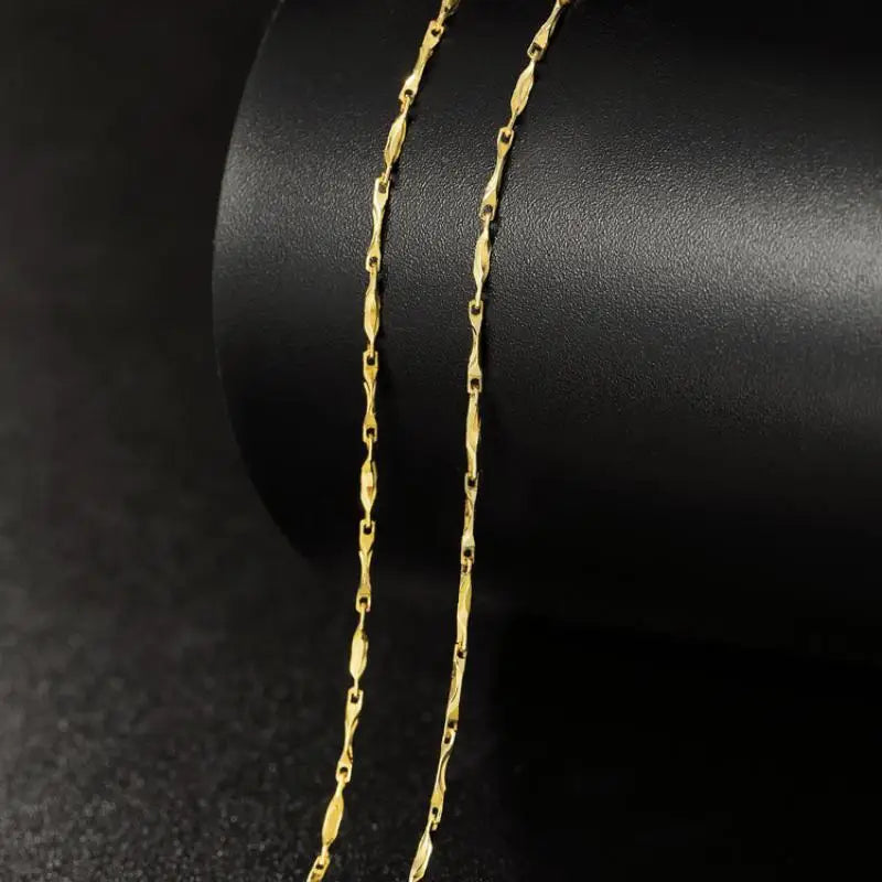 Colar Feminino Hoyon Puro 14k Banhado a Ouro – Joia Elegante e Sofisticada para o Pescoço