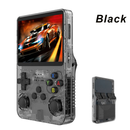 Console de Videogame Portátil Retro 128G R36S, Sistema Linux, Tela IPS de 3,5 Polegadas, Player de Vídeo Portátil R35s Pro com 64GB de Jogos
