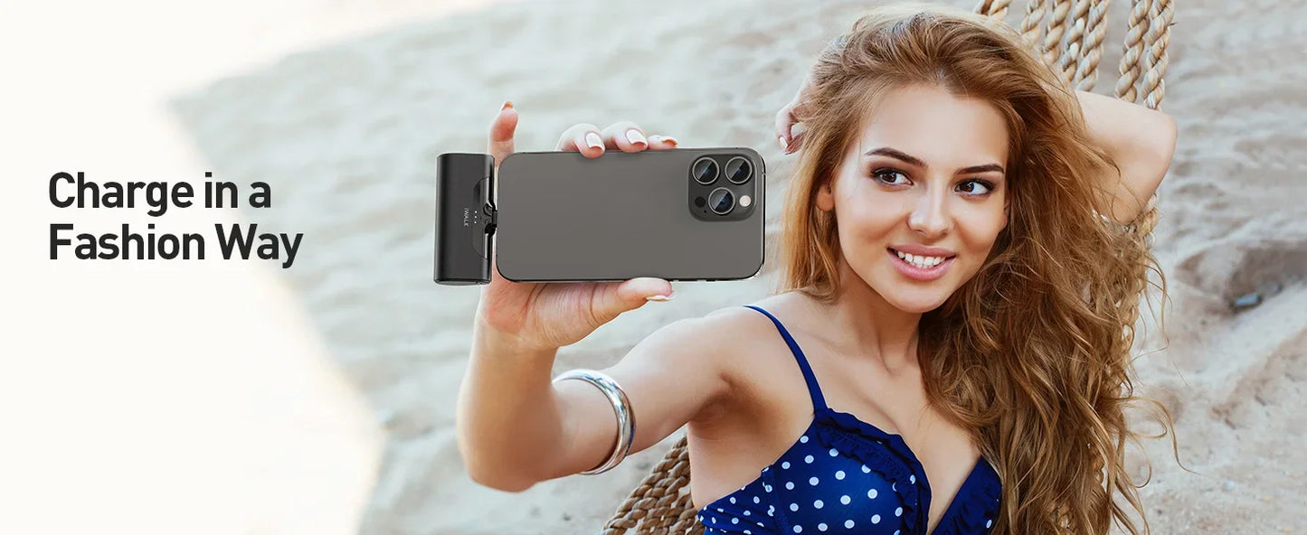 Powerbank iWALK 4500 mAh - Carga Rápida e Compacta para iPhone e Smartphones