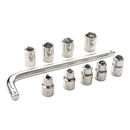 Conjunto Chave De Roda Soquetes Sextavados Titanium 27 Pçs