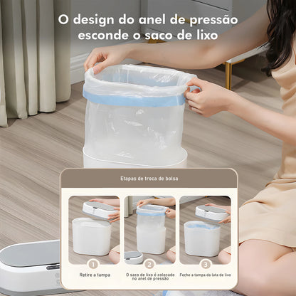 Lixeira Automática com Sensor, Lixeira de Banheiro, Lixeira Automática, Lixeira para Cozinha, Lixeira Inteligente com Sensor, 12L