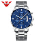 Nibosi relógios masculinos de luxo marca superior relogio masculino famoso moda casual vestido relógio militar quartzo relógios pulso saat