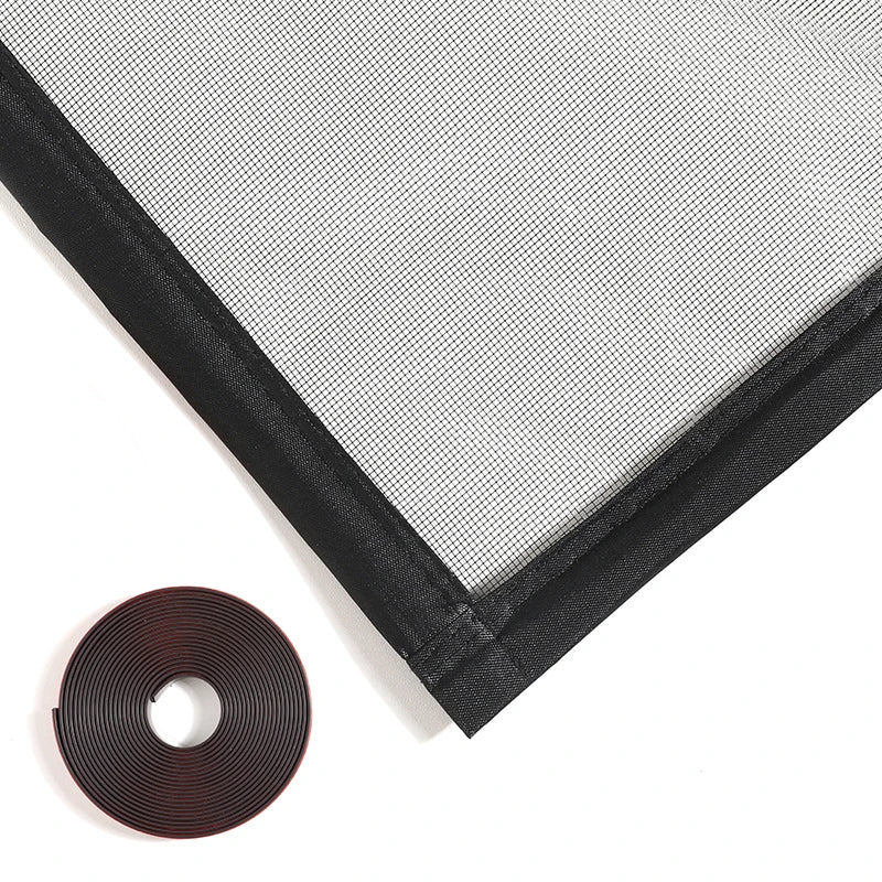 Tela de Janela Magnética Personalizável Preta, Tela Protetora contra Mosquitos, Cortinas para Casa, Tela Invisível Simples, Rede contra Mosquitos