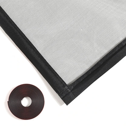 Tela de Janela Magnética Personalizável Preta, Tela Protetora contra Mosquitos, Cortinas para Casa, Tela Invisível Simples, Rede contra Mosquitos