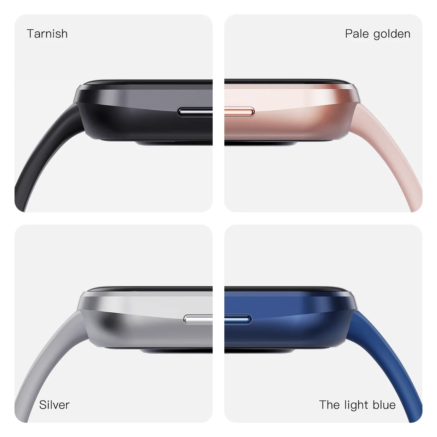 Relógio Inteligente de Luxo 2024 para Homens e Mulheres - Monitor de Fitness - À Prova d'Água - Pulseira Esportiva Estilosa - Compatível com IOS e Android