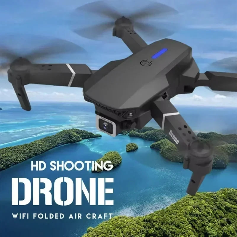 Drone Profissional E88 4K com Câmera HD 1080P, WiFi, FPV, Altura Hold e Design Dobrável