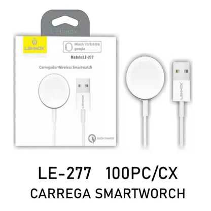 Carregador Universal por Indução LE-277 com Cabo Fixo USB - LEHMOX