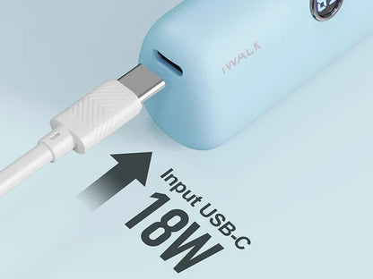 IWALK Power Bank Portátil 4800mAh - Carregador Ultra Mini com Carga Rápida para iPhone e Dispositivos Móveis - Banco de Bateria Externo