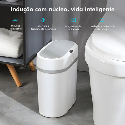 Lixeira Automática com Sensor, Lixeira de Banheiro, Lixeira Automática, Lixeira para Cozinha, Lixeira Inteligente com Sensor, 12L