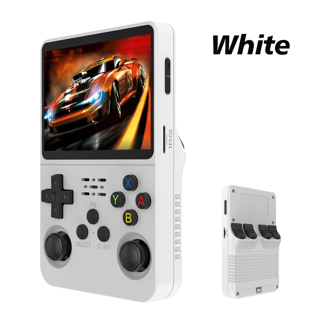 Console de Videogame Portátil Retro 128G R36S, Sistema Linux, Tela IPS de 3,5 Polegadas, Player de Vídeo Portátil R35s Pro com 64GB de Jogos