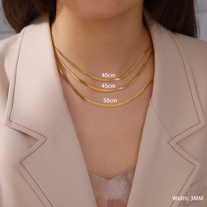 Colar de Corrente de Cobra Skyrim – Aço Inoxidável, Ouro e Espinha de Peixe – Tendência de Joias 2023 para Mulheres e Homens