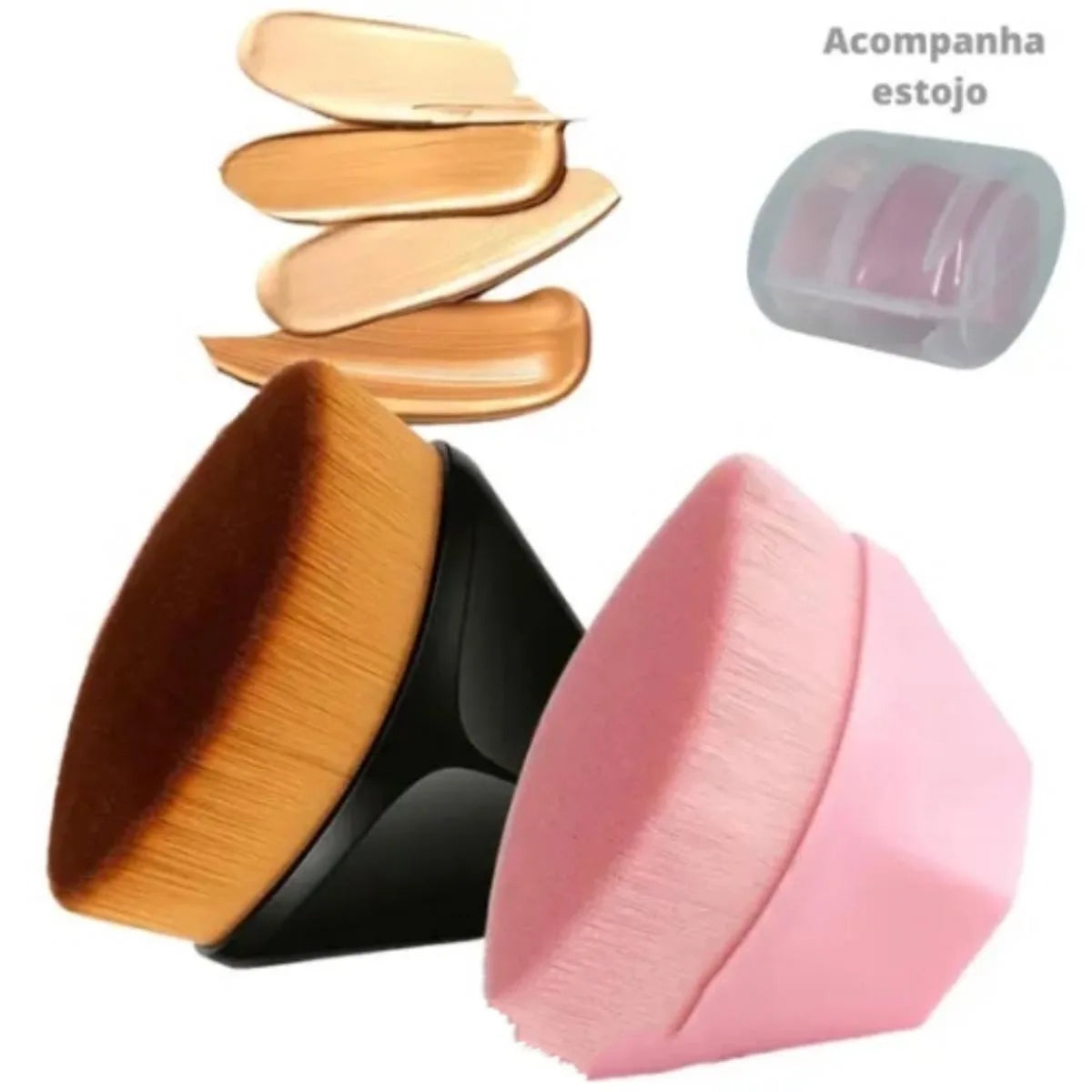 Pincel para Base Kabuki Hexagonal