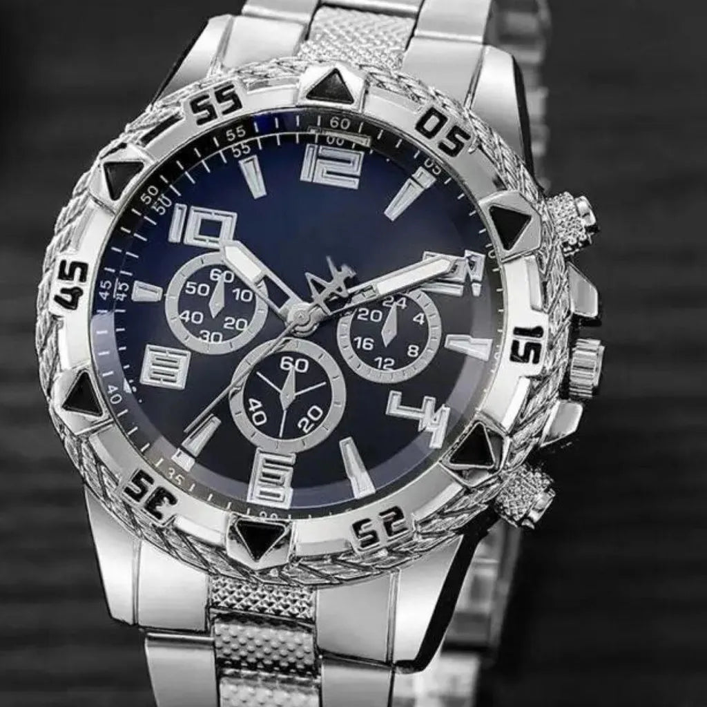 Relógio Masculino Pallyjane Silver - Metal, Prata, À Prova D'Água com LED Master