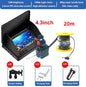 Localizador de peixe portátil, água profunda, 1080P 4,3 polegadas LCD Fish Finder subaquático 220 ° Câmera de pesca com visão noturna.
