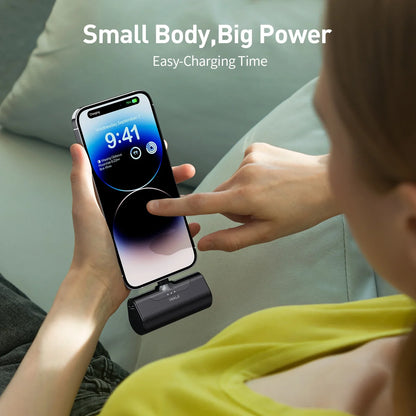 Powerbank iWALK 4500 mAh - Carga Rápida e Compacta para iPhone e Smartphones