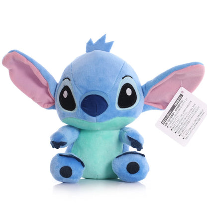 Bonecas de Pelúcia Disney Cartoon Azul e Rosa Stitch - Brinquedos Stitch 20CM - Brinquedos de Pelúcia Stitch - Presentes para Crianças.