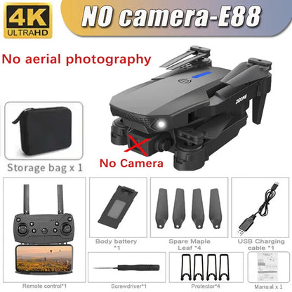 Drone Profissional E88 4K com Câmera HD 1080P, WiFi, FPV, Altura Hold e Design Dobrável