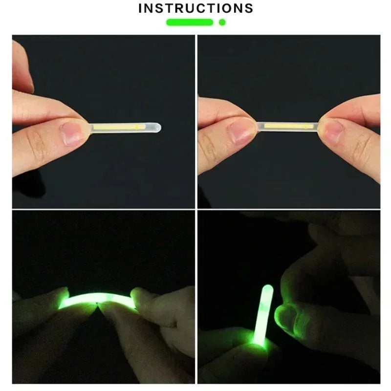 Luzes fluorescentes para pesca, excelentes para flutuador e luz de vara para pesca noturna.