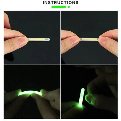 Luzes fluorescentes para pesca, excelentes para flutuador e luz de vara para pesca noturna.