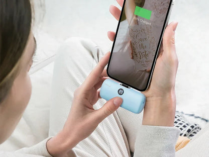 IWALK Power Bank Portátil 4800mAh - Carregador Ultra Mini com Carga Rápida para iPhone e Dispositivos Móveis - Banco de Bateria Externo