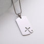 Colar Criativo com Pingente de Cruz de Jesus Cristo – Design Religioso Simples e Elegante para Homens e Mulheres