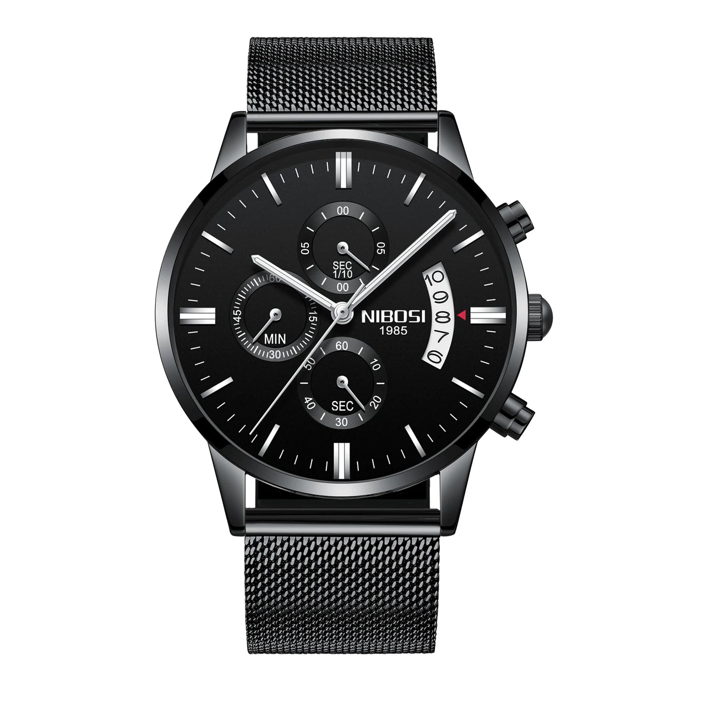 Nibosi relógios masculinos de luxo marca superior relogio masculino famoso moda casual vestido relógio militar quartzo relógios pulso saat