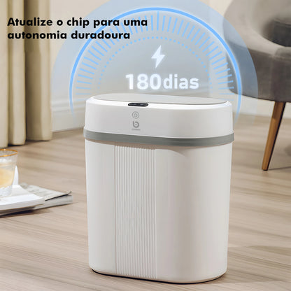 Lixeira Automática com Sensor, Lixeira de Banheiro, Lixeira Automática, Lixeira para Cozinha, Lixeira Inteligente com Sensor, 12L