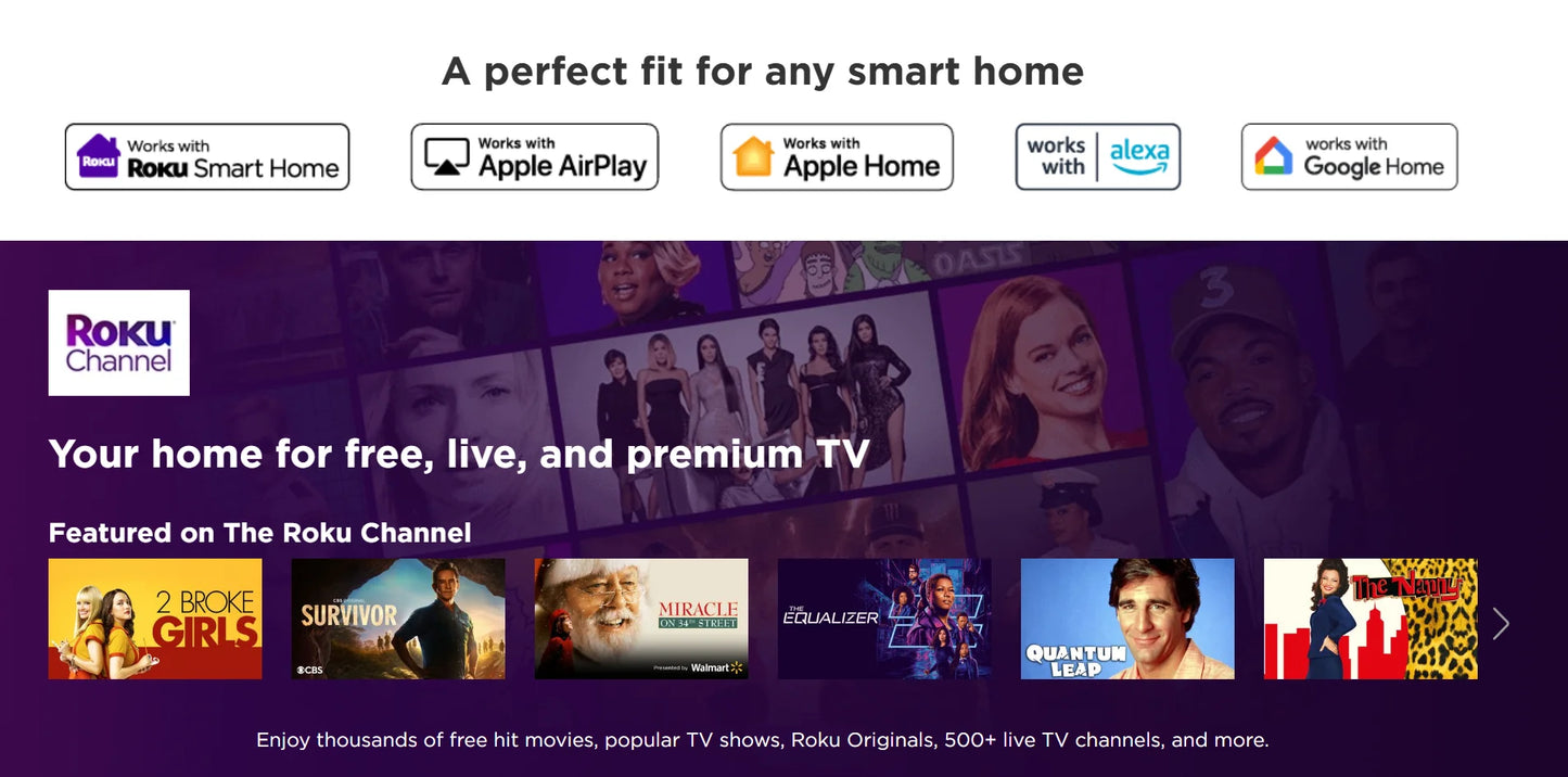 Acessório de TV Ao Vivo, Roku Streaming Stick 4K Original - HDR Dolby Vision, Controle Remoto por Voz