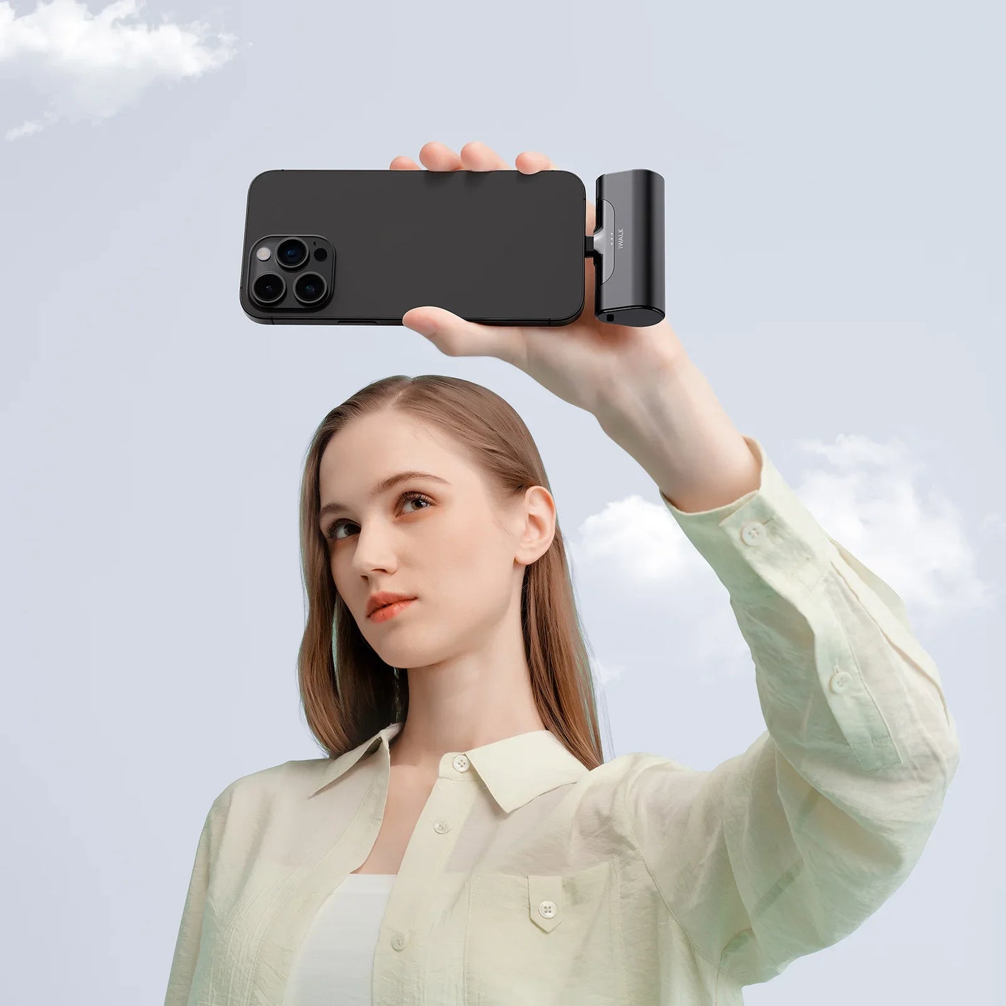 Powerbank iWALK 4500 mAh - Carga Rápida e Compacta para iPhone e Smartphones